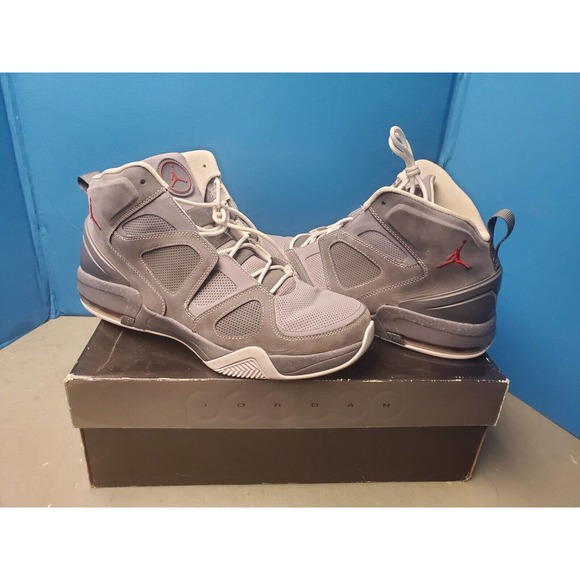 Jordan ol’ school iv style: 414924-008 color: light graphite/varsity red-stealth - Picture 1 of 7